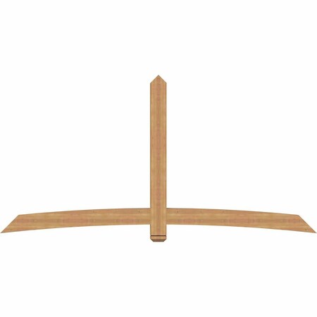 Ekena Millwork Bellingham Timber Gable Bracket, Western Red Cedar, 108"W x 54"H x 3 1/2"D x 5 1/2"F, 12/12 Pitch GBW108X54X0406BEL00SWR